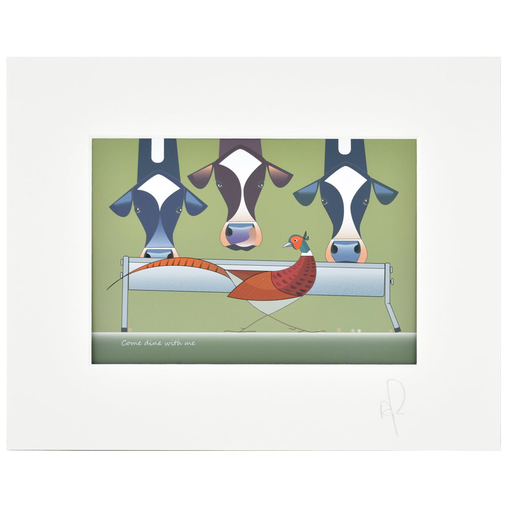 Cows and pheasant Come dine with me