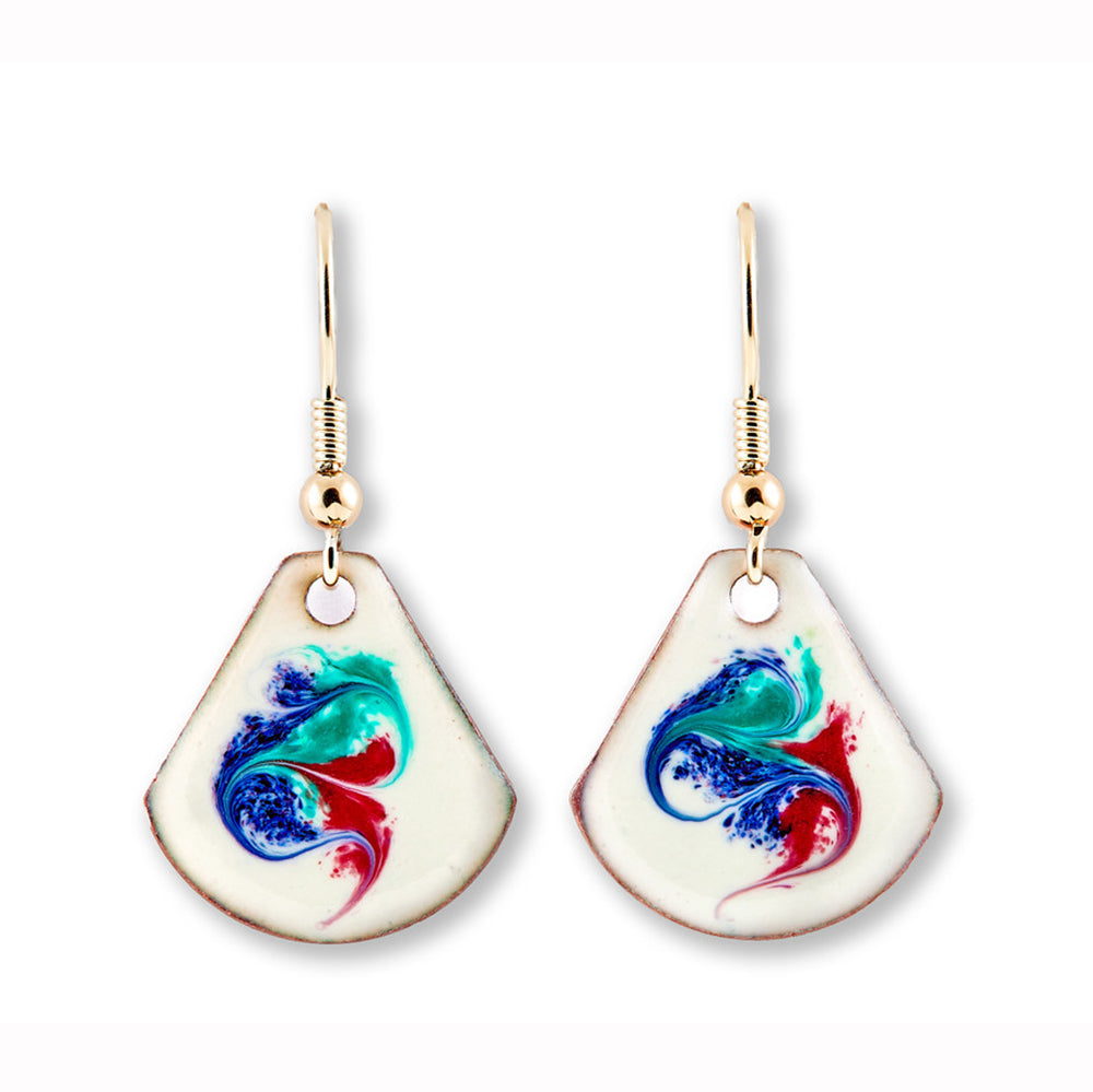 Irish Handmade Enamel Earrings