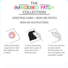 Square embroidered patch iron-on instructions