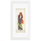 Square art print of red squirrel from tiny acorns.