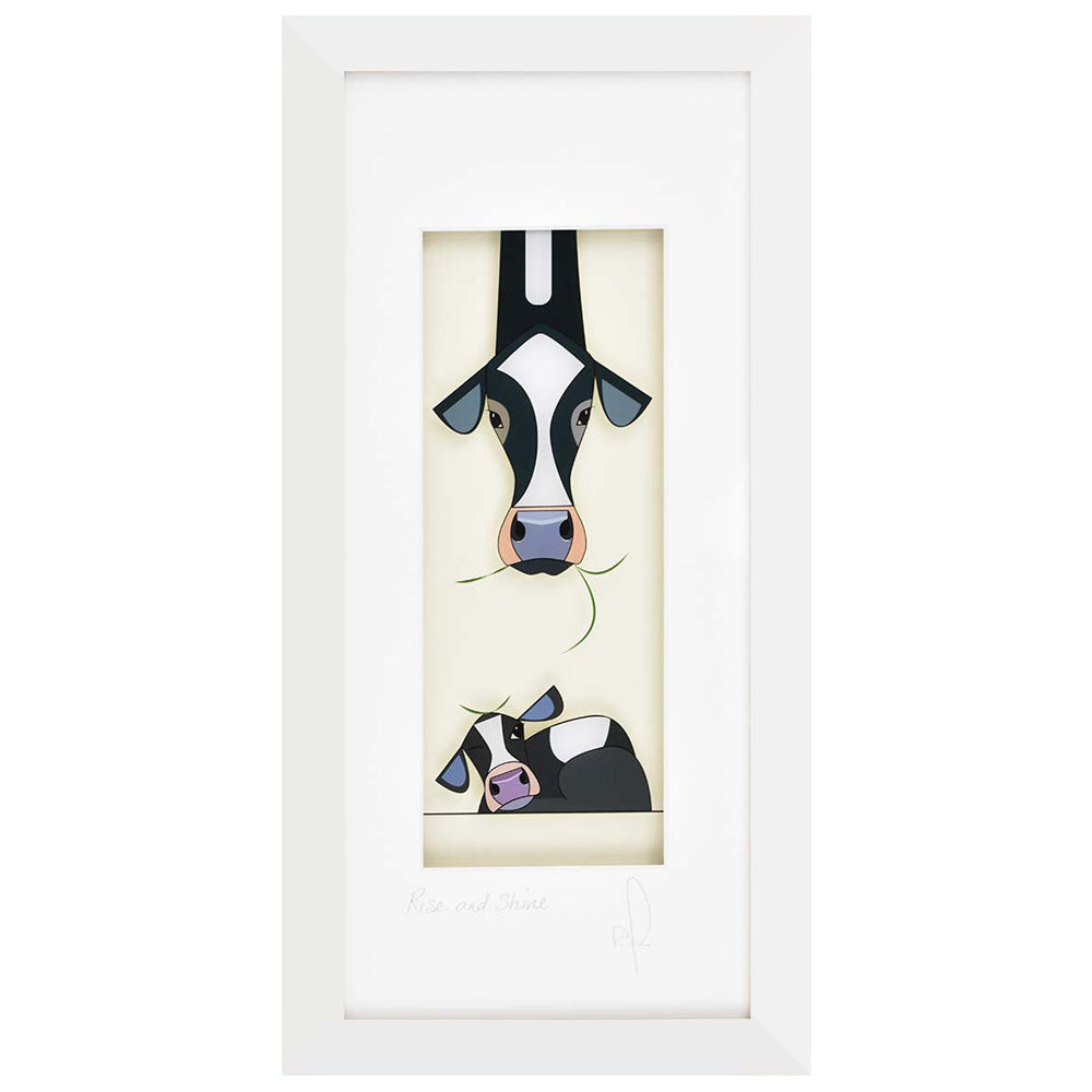Rise and Shine Cow Art Print