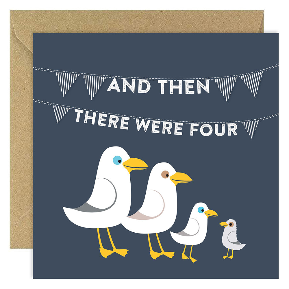And then there were four featuring cartoon birds.