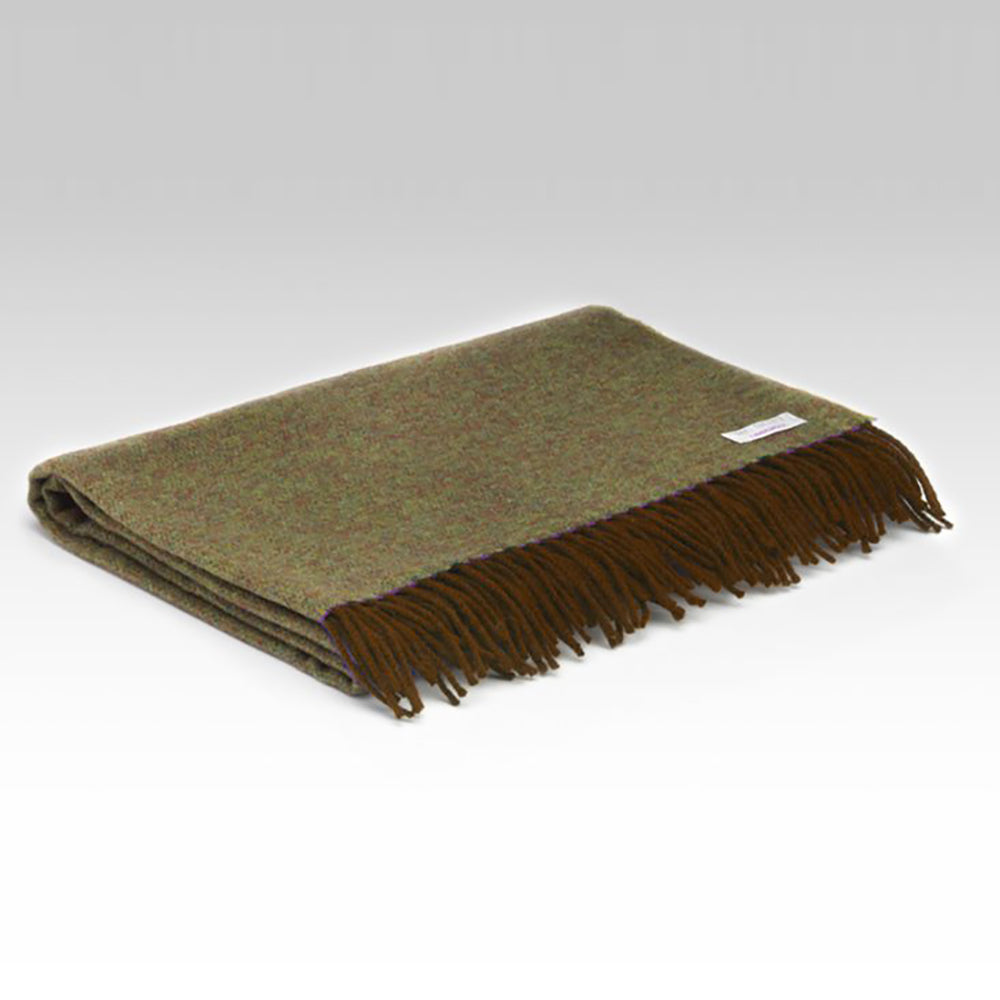 irish lambswool pashmina in turf