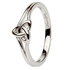 Sterling silver trinity knot ring